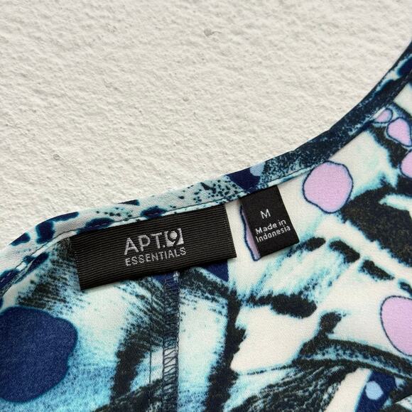 Apt. 9 Blue Butterfly Print Sheer Cami Tank Top, Size Medium - Picture 4 of 5